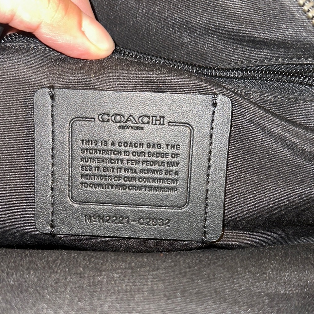 Coach Black Leather Bag